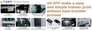 AMO UV-DTF Inkjet Printer AM604XP-UVDTF with 4 XP600 Printheads